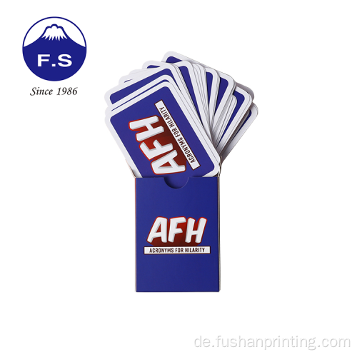 Customized Flash Cards Pack mit Tuck -Box -Verpackung